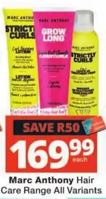 Checkers Marc Anthony Hair Care Range All Variants offer