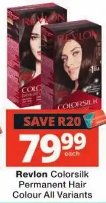 Checkers Revlon ColorSilk Permanent Hair Colour offer