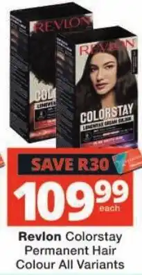 Checkers Revlon Colorstay Permanent Hair Colour All Variants offer
