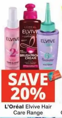 Checkers L'Oreal Elvive Hair Care Range offer