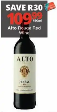 Checkers Alto Rouge Red Wine offer