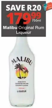 Checkers Malibu Original Rum Liqueur offer