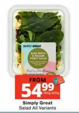 Checkers Simply Great Salad All Variants offer