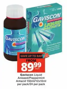 Checkers Gaviscon Liquid Antacid offer