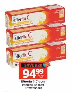 Checkers Efferflu C Citrus+ Immune Booster Effervescent offer
