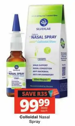 Checkers Colloidal Nasal Spray offer