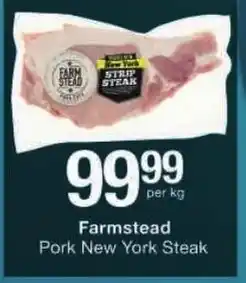 Checkers Farmstead Pork New York Steak offer