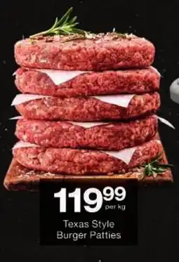 Checkers Texas Style Burger Patties offer