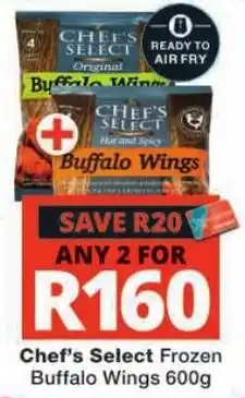 Checkers Chef's Select Frozen Buffalo Wings offer