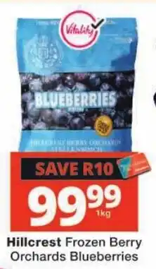 Checkers Hillcrest Frozen Berry Orchards Blueberries offer