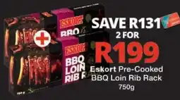 Checkers Eskort Pre-Cooked BBQ Loin Rib Rack offer