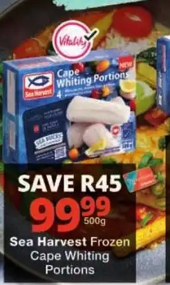 Checkers Sea Harvest Frozen Cape Whiting Portions offer