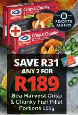 Checkers Sea Harvest Crisp & Chunky Fish Fillet Portions offer