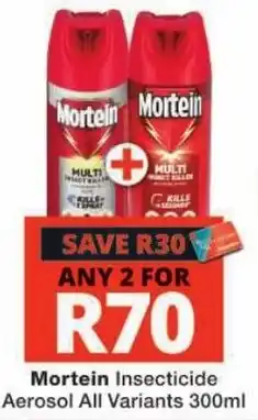 Checkers Mortein Insecticide Aerosol offer