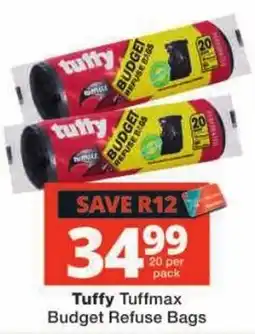 Checkers Tuffy Tuffmax Budget Refuse Bags offer
