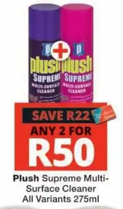 Checkers Plush Supreme Multi-Surface Cleaner offer
