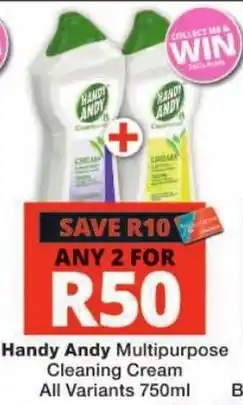 Checkers Handy Andy Multipurpose Cleaning Cream offer