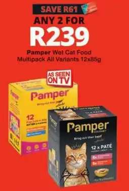 Checkers Pamper Wet Cat Food offer