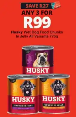 Checkers Husky Wet Dog Food Chunks In Jelly offer