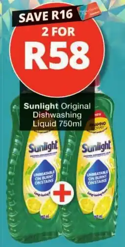 Checkers Sunlight Original Dishwashing Liquid offer
