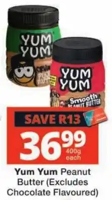 Checkers Yum Yum Peanut Butter offer