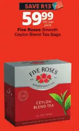 Checkers Five Roses Ceylon Blend Tea Bags offer