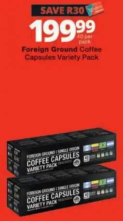 Checkers Foreign Ground Coffee Capsules Variety Pack offer