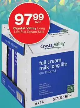 Checkers Crystal Valley Long Life Full Cream Milk offer