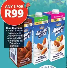 Checkers Blue Diamond Almond Breeze Almond Milk offer