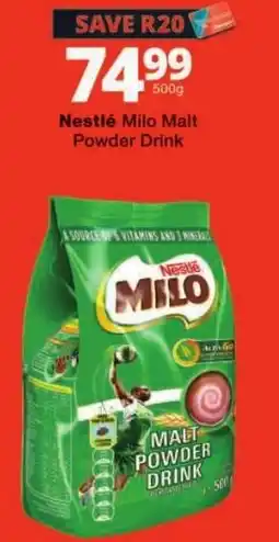 Checkers Nestlé Milo Malt Powder Drink offer