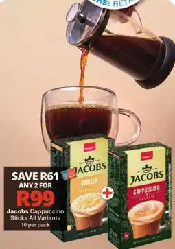 Checkers Jacobs Cappuccino Sticks offer