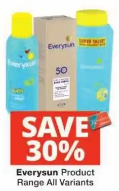 Checkers EverySun Product Range All Variants offer