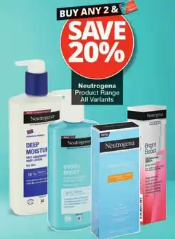 Checkers Neutrogena Product Range offer