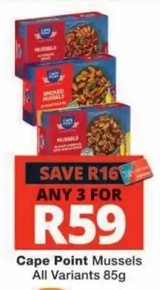 Checkers Cape Point Mussels offer