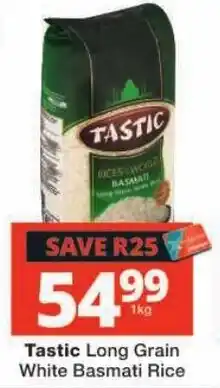 Checkers Tastic Long Grain White Basmati Rice offer