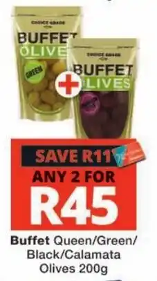 Checkers Buffet Olives offer