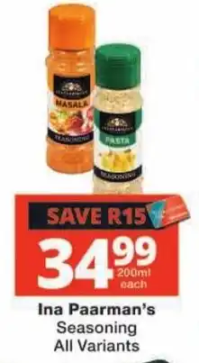 Checkers Ina Paarman's Seasoning offer