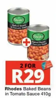 Checkers Rhodes Baked Beans in Tomato Sauce offer