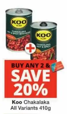 Checkers Koo Chakalaka offer