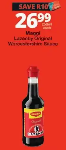 Checkers Maggi Lazenny Original Worcestershire Sauce offer