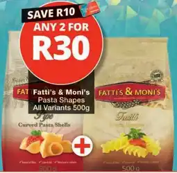 Checkers Fatti's & Moni's Pasta Shapes offer