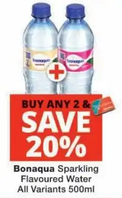Checkers Bonaqua Sparkling Flavoured Water offer