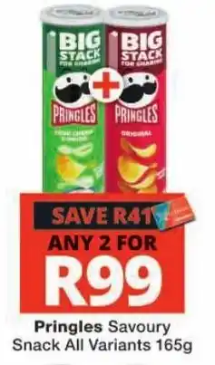 Checkers Pringles Savoury Snack offer