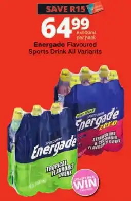 Checkers Energade Flavoured Sports Drink offer