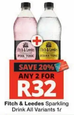 Checkers Fitch & Leedes Sparkling Drink All Variants offer