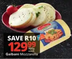 Checkers Galbani Mozzarella offer