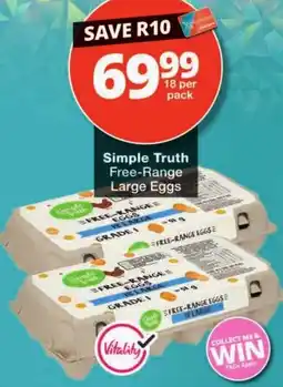 Checkers Simple Truth Free-Range Large Eggs offer