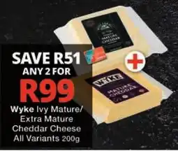 Checkers Wyke Ivy Mature Cheddar Cheese offer