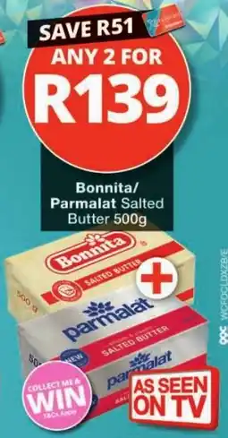 Checkers Bonnita/ Parmalat Salted Butter offer