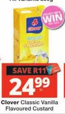 Checkers Clover Classic Vanilla Flavoured Custard offer